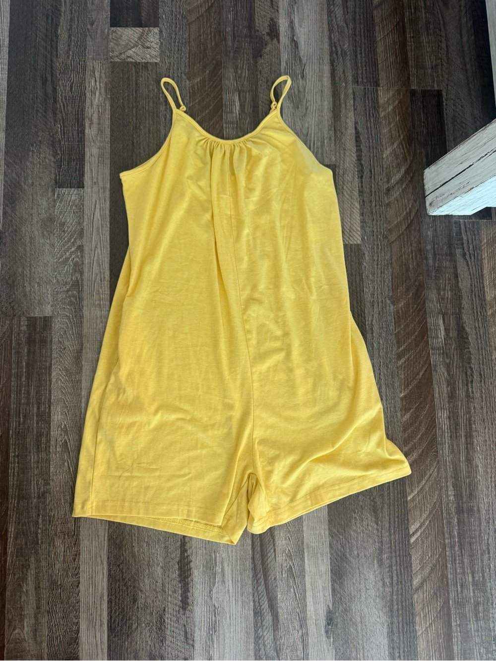 Yellow Sleeveless Romper
